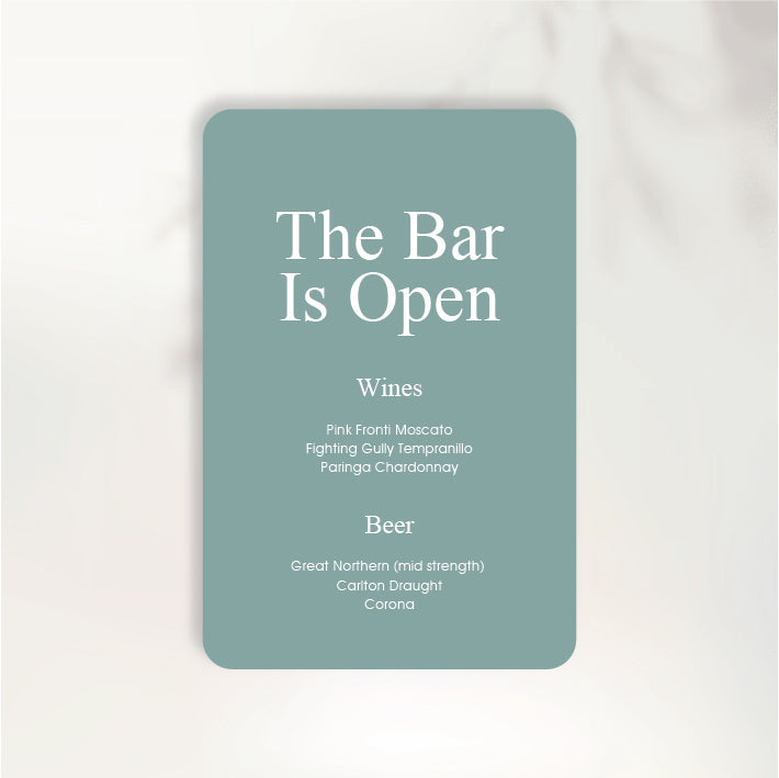 Fluttering Hearts Bar Sign