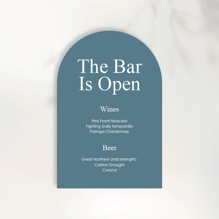 Fluttering Hearts Bar Sign