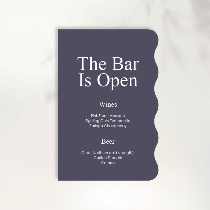 Fluttering Hearts Bar Sign