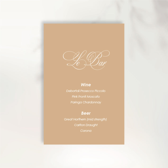 Lettre D'Amour Bar Sign