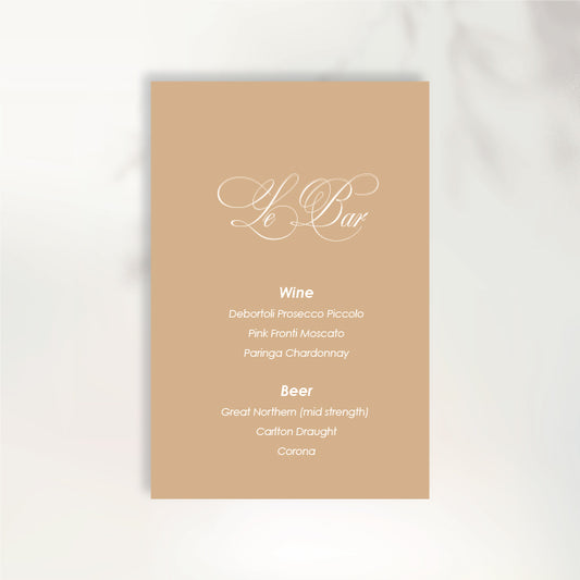 Lettre D'Amour Bar Sign