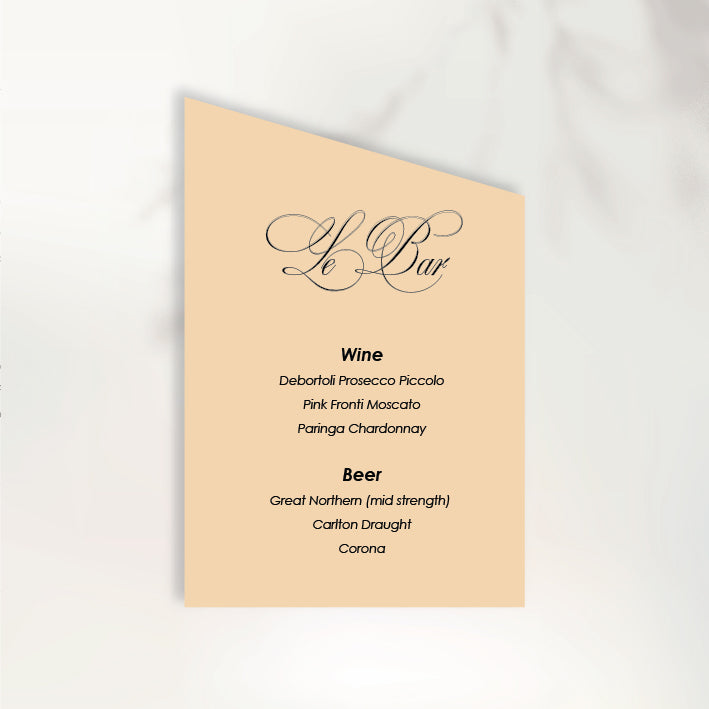 Lettre D'Amour Bar Sign