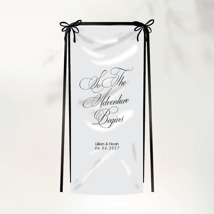 Lettre D'Amour Fabric Sign