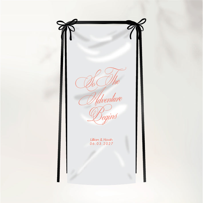 Lettre D'Amour Fabric Sign