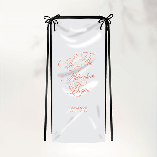 Lettre D'Amour Fabric Sign