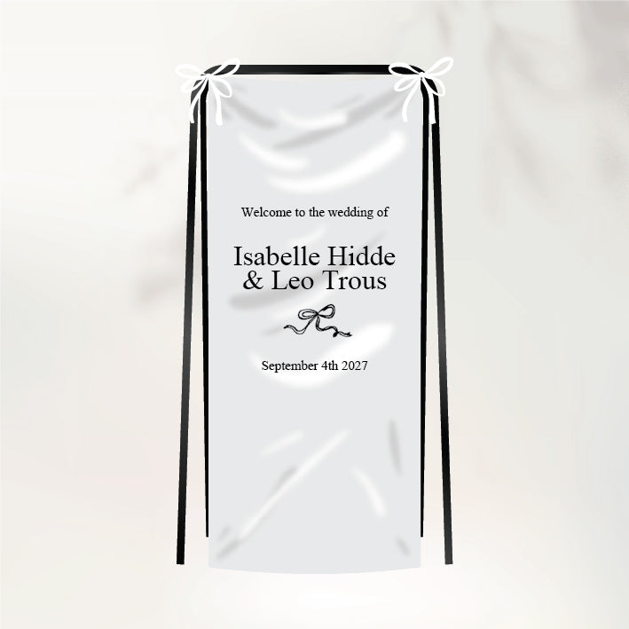 Fluttering Hearts Fabric Sign