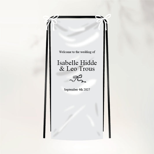 Fluttering Hearts Fabric Sign