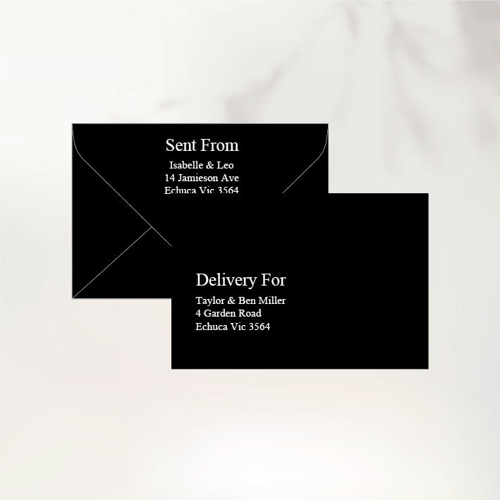 Fluttering Hearts Envelopes