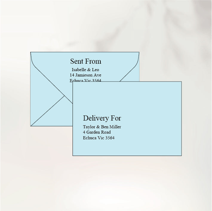 Fluttering Hearts Envelopes