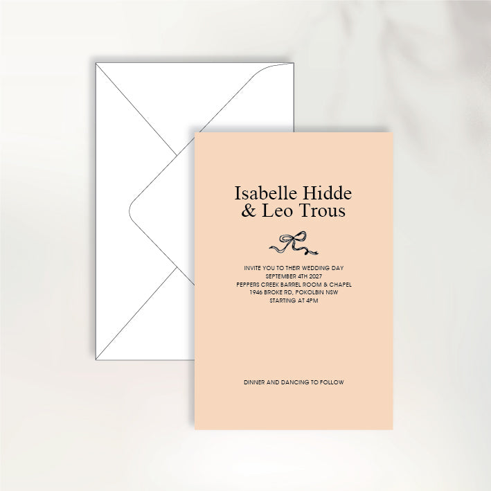 Fluttering Hearts Invitation