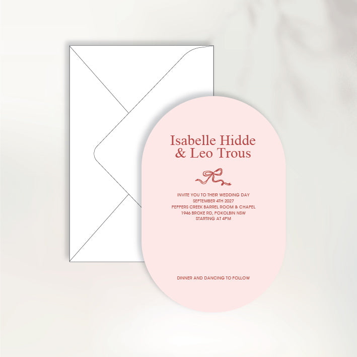 Fluttering Hearts Invitation