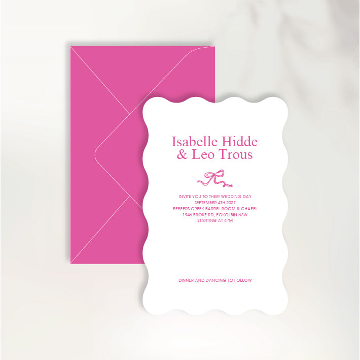 Fluttering Hearts Invitation