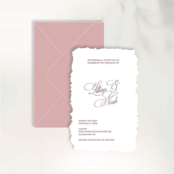 Lettre D'Amour Invitation