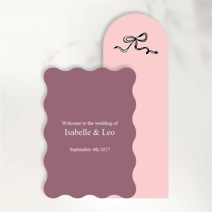 Fluttering Hearts Signage Duo