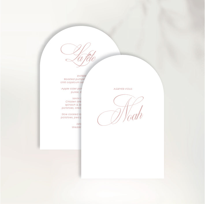 Lettre D'Amour Menu