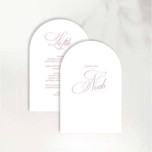 Lettre D'Amour Menu