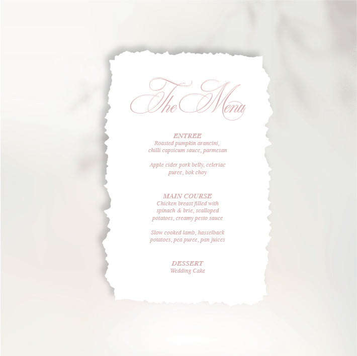 Rose Menu