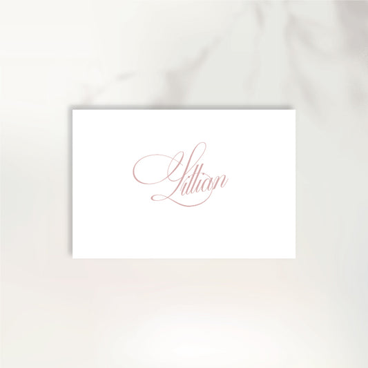 Lettre D'Amour Place Card