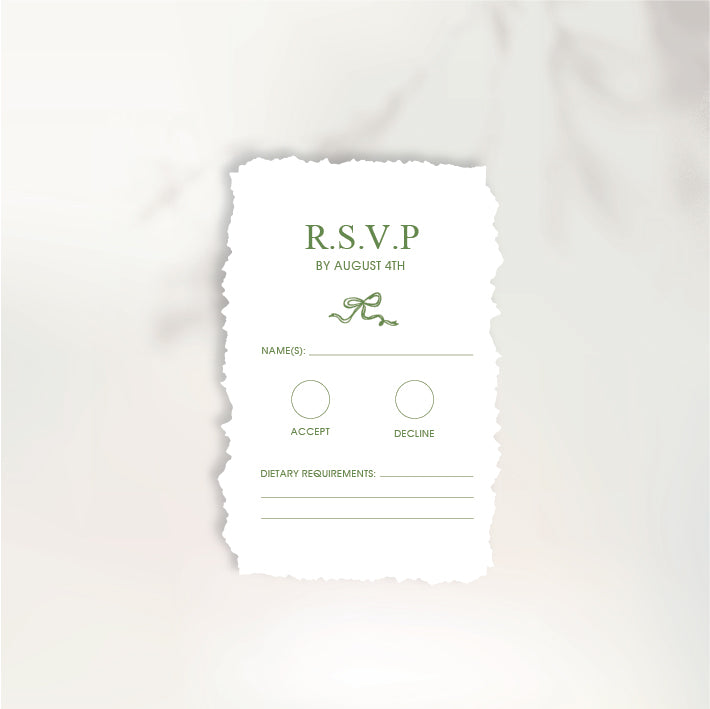 Fluttering Hearts RSVP