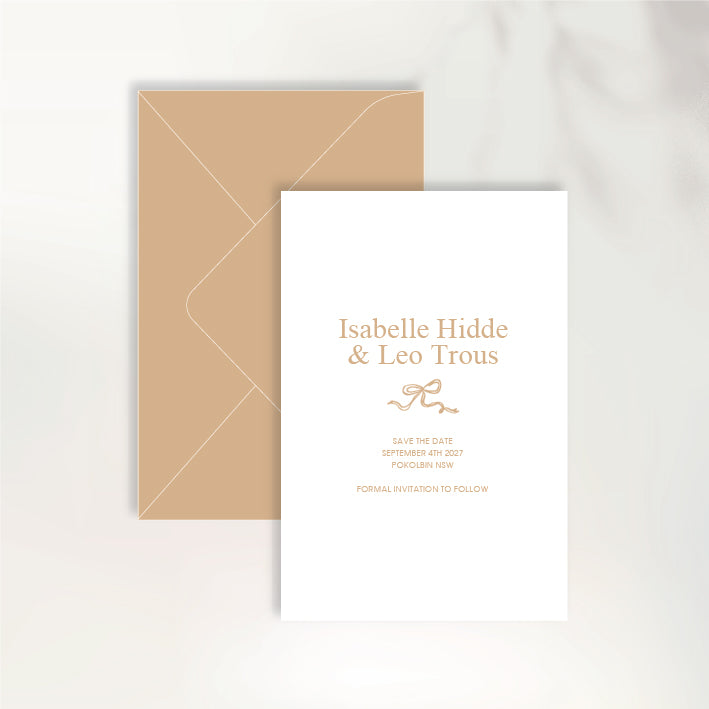 Fluttering Hearts Save the Date