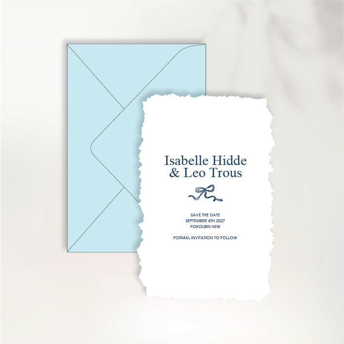 Fluttering Hearts Save the Date