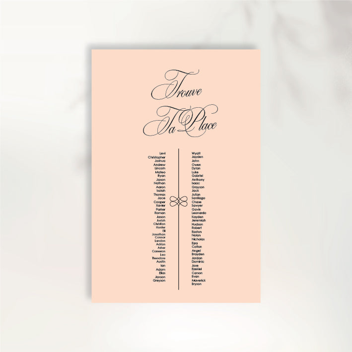 Lettre D'Amour Seating Chart