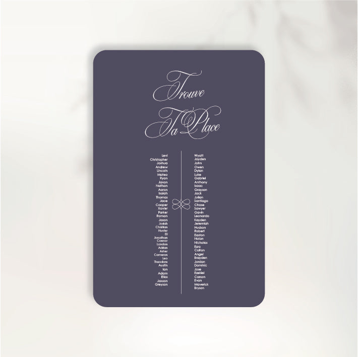 Lettre D'Amour Seating Chart