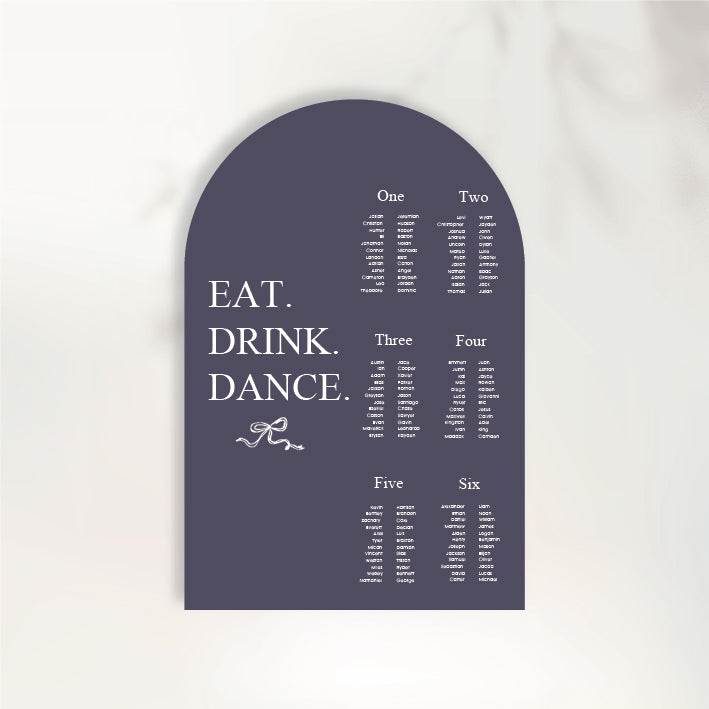 Fluttering Hearts Seating Chart