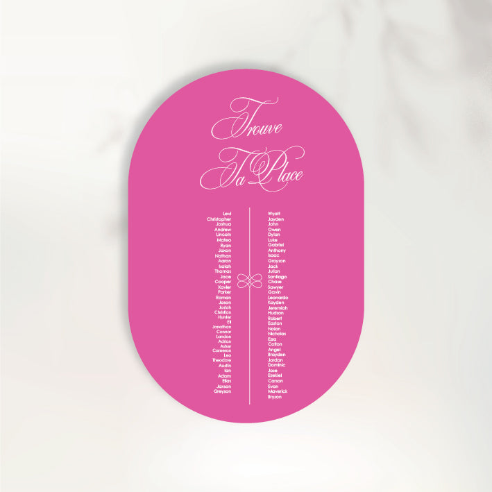 Lettre D'Amour Seating Chart