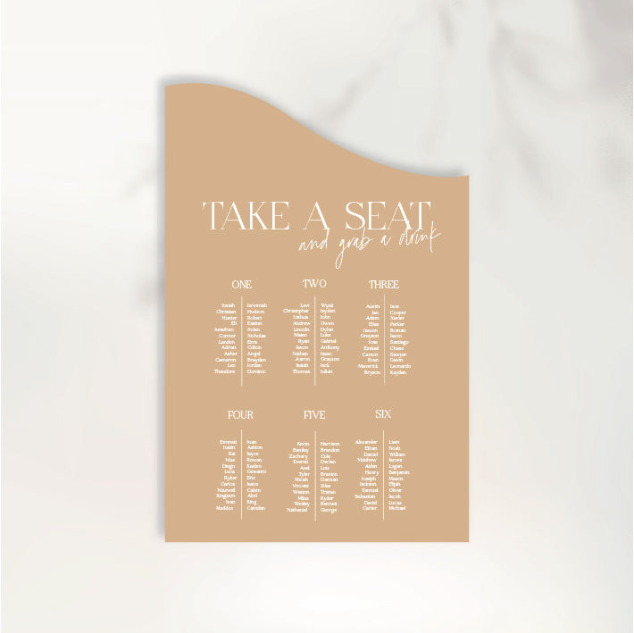 I'm Yours Seating Chart