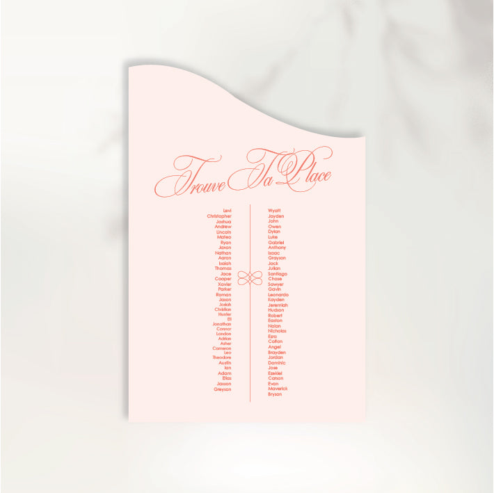 Lettre D'Amour Seating Chart
