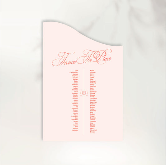 Lettre D'Amour Seating Chart