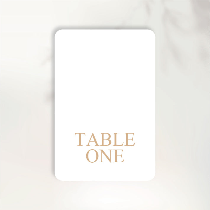 Fluttering Hearts Table Numbers