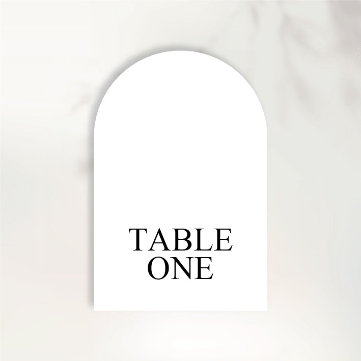 Fluttering Hearts Table Numbers