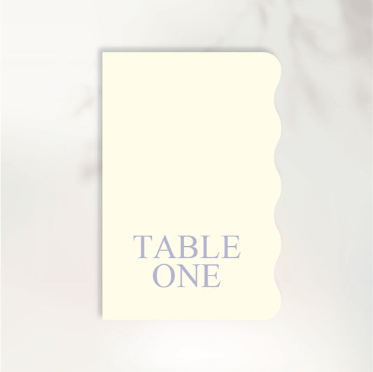 Fluttering Hearts Table Numbers