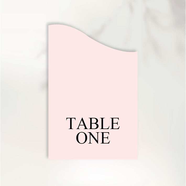 Fluttering Hearts Table Numbers