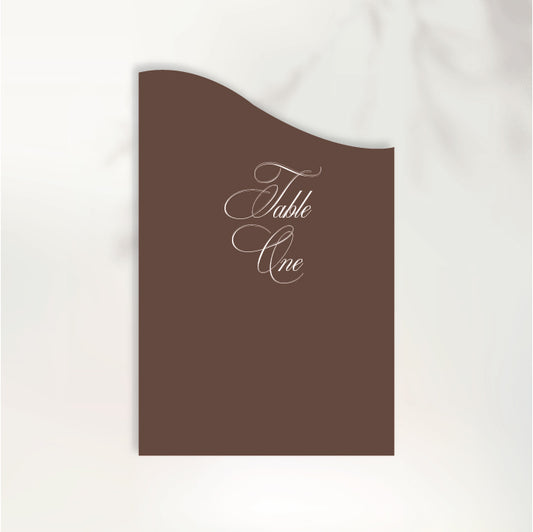 Lettre D'Amour Table Numbers