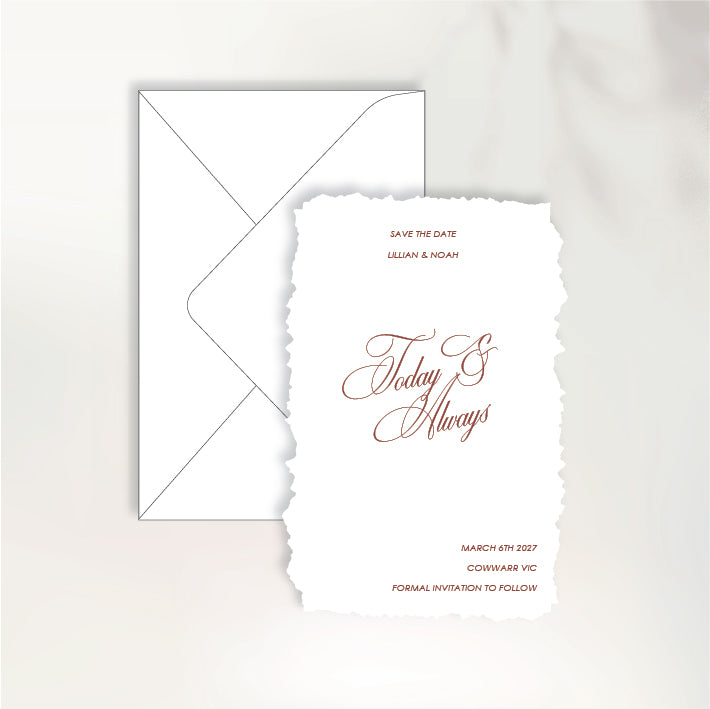 Lettre D'Amour Save the Date