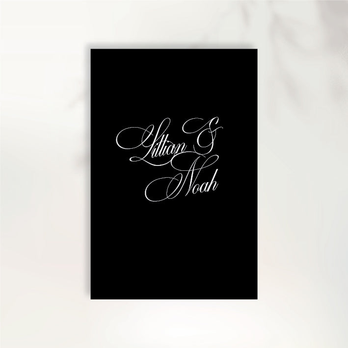 Lettre D'Amour Welcome Sign