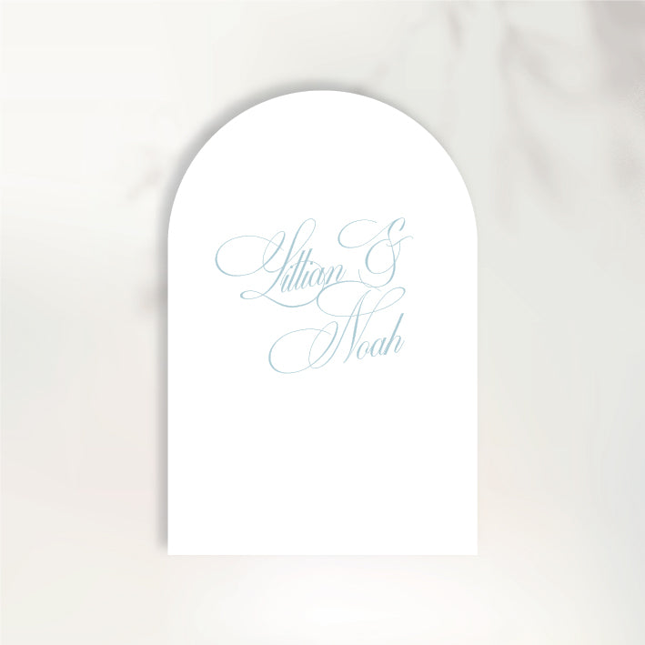 Lettre D'Amour Welcome Sign