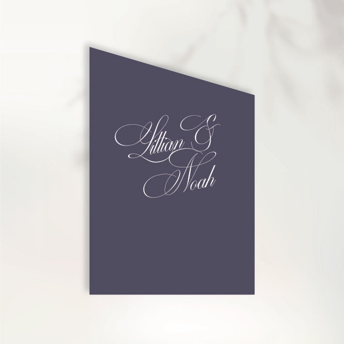 Lettre D'Amour Welcome Sign