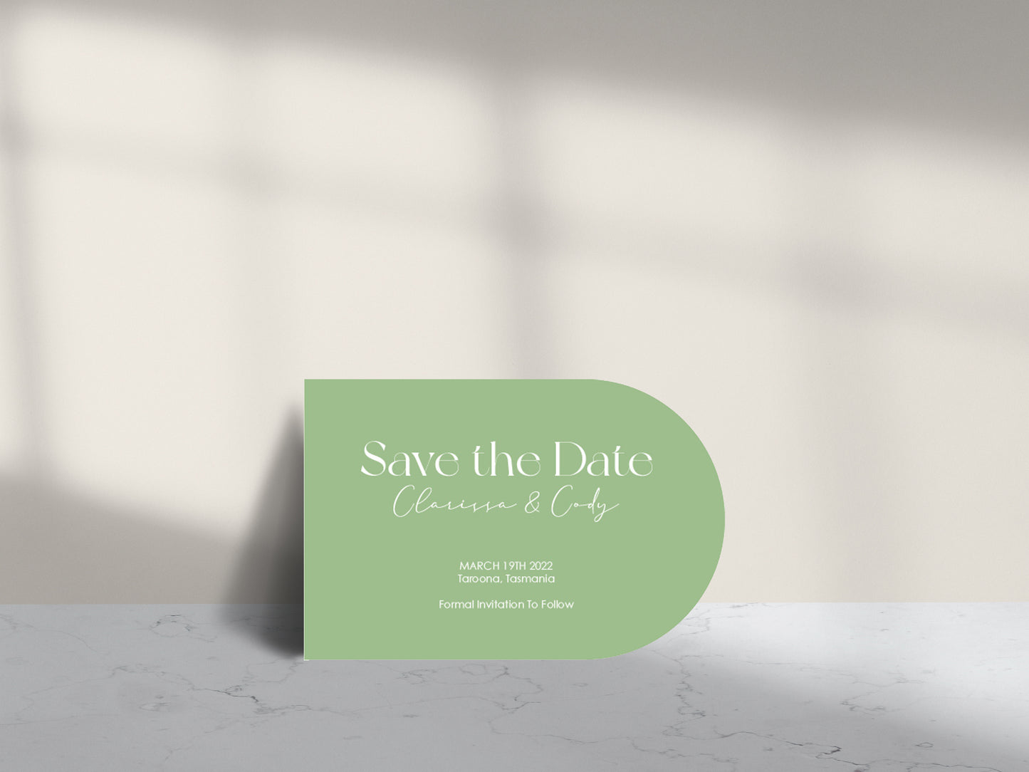 One Love Save the Date